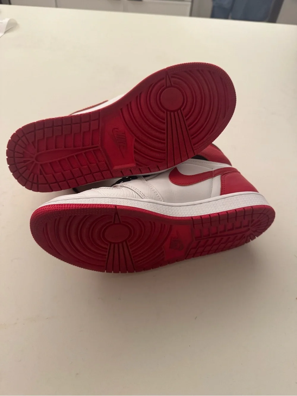 Nike Air Jordan 1 High - White/Red with Black Accents
